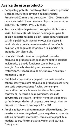 Mini Grabadora Láser Vevor clc pro