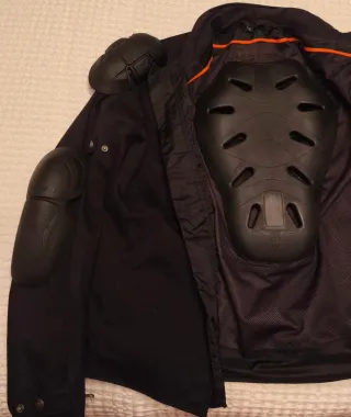 Chaqueta Moto BEARING con forro interior (Negra)