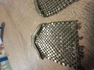 Monederos de malla antiguos (dorado y plateado)