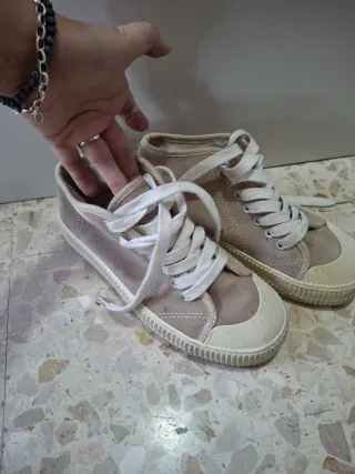 Botines Beige y Blanco