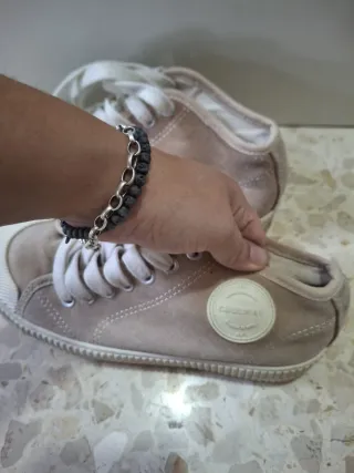 Botines Beige y Blanco