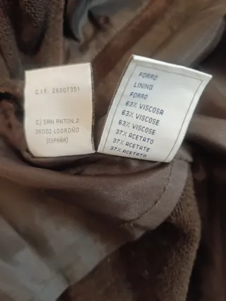 Chaqueta de ante y punto para hombre