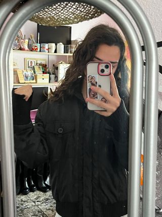 Chaqueta negra vintage 2000