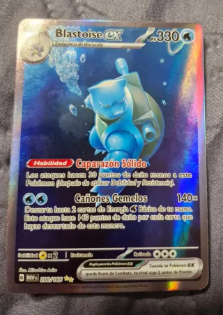 Carta Pokémon Blastoise EX 330 PS