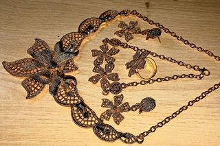 Conjunto Collar, Pulsera, Sortija, Pendientes-