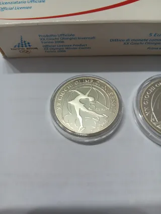5 e 10 Euro AG Proof Giochi Olimpici Invernali