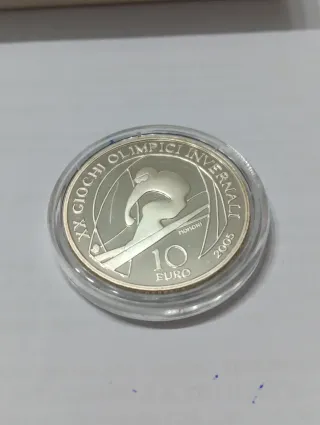 5 e 10 Euro AG Proof Giochi Olimpici Invernali