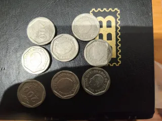 Lote de 8 monedas de pesetas
