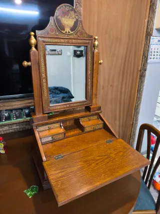 Tocador Vicentino Madera y Cristal