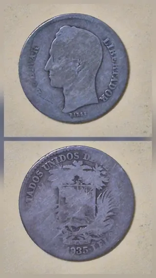 6 Monedas Plata Venezuela, Suiza, Austria, Suecia