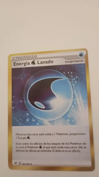 Energía Lavado Pokémon Carta Especial