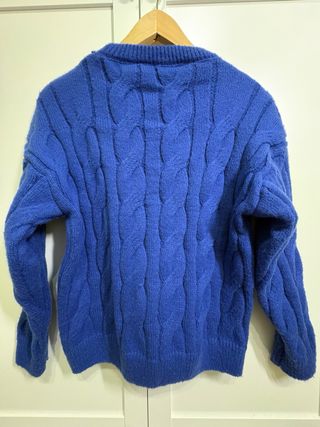 Jersey lana azulón con ochos