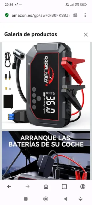 Arrancador de Batería Coche OGORI NEW