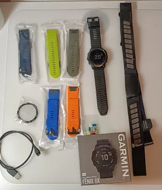 Garmin Fenix 6X Pro + pulsómetro Garmin