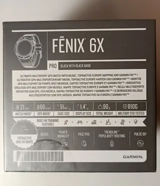 Garmin Fenix 6X Pro + pulsómetro Garmin
