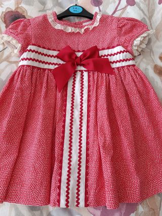 Vestido rojo infantil 18-24 meses