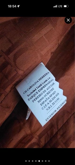 Abrigo Carolina Herrera Talla 8 Beige/Marrón