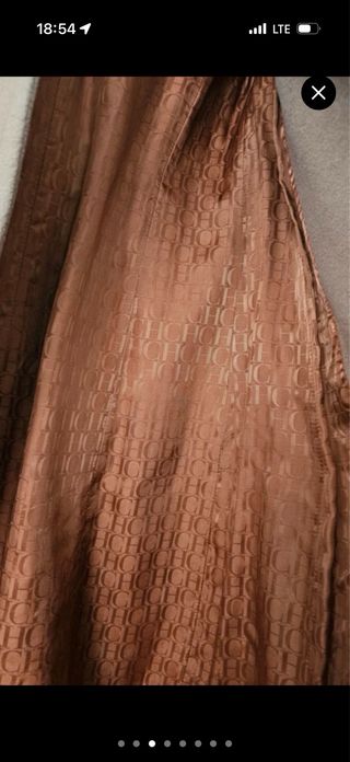 Abrigo Carolina Herrera Talla 8 Beige/Marrón