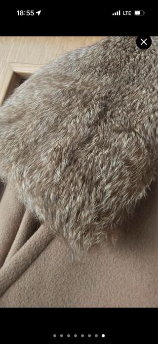 Abrigo Carolina Herrera Talla 8 Beige/Marrón