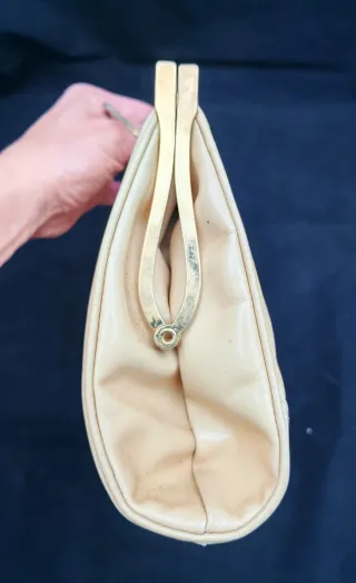 Pochette vintage anni 80 beige