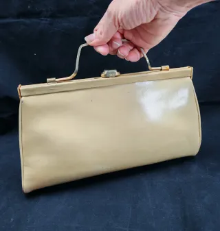 Pochette vintage anni 80 beige