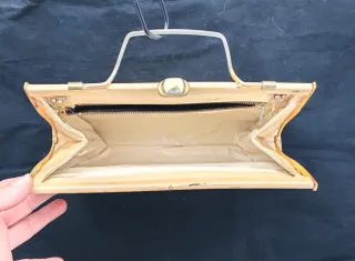 Pochette vintage anni 80 beige