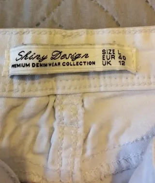 Lote 2 Vaqueros Mujer blanco y Verde