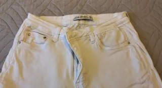 Lote 2 Vaqueros Mujer blanco y Verde