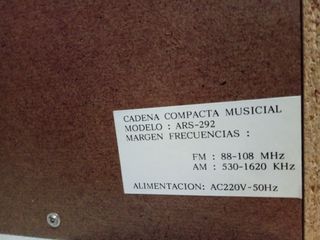 Minicadena Tocadiscos A.R. SYSTEMS Bluetooth