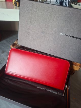 Portafoglio Nazareno Gabrielli donna rosso