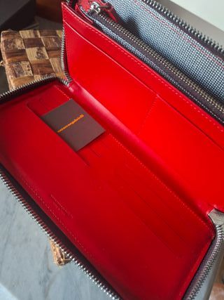 Portafoglio Nazareno Gabrielli donna rosso