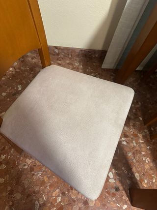 Mesa de comedor extensible y 6 sillas