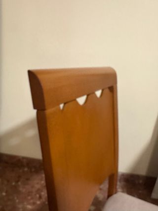 Mesa de comedor extensible y 6 sillas