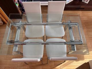 Mesas Salón 140/200x80x76 y mesa centro 70x50