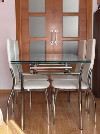 Mesas Salón 140/200x80x76 y mesa centro 70x50