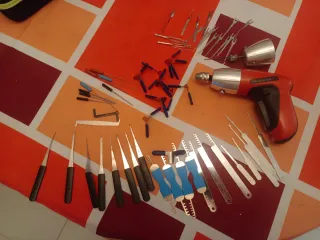 Pistola de batería para gazua