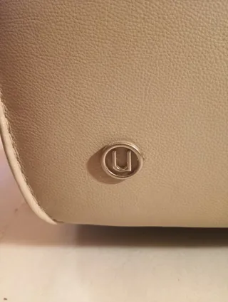 Sofá de piel italiano beige