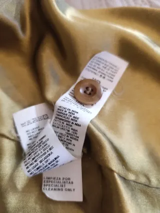 Chaqueta Zara Caballero Marrón Talla L