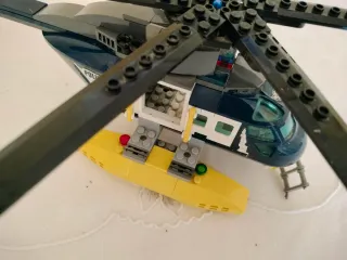 Figura Lego Policía Helicóptero
