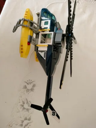 Figura Lego Policía Helicóptero