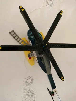Figura Lego Policía Helicóptero