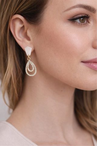 Orecchini pendenti con strass