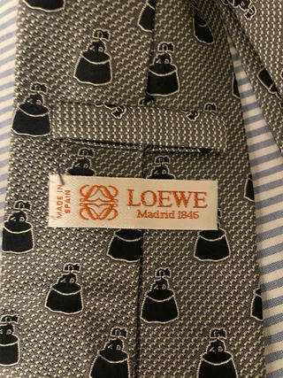 Corbata Loewe Vintage Meninas Gris