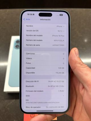 iPhone 16 PLUS NUEVO NEGOCIABLE
