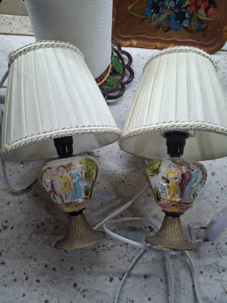 Due lampade Capodimonte