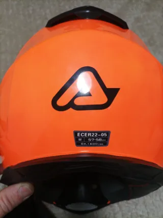 Casco Acerbis Naranja Perfecto Estado