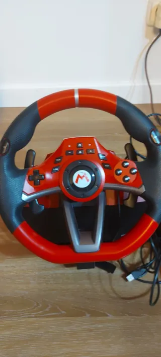 Volante Mario Kart Nintendo con pedales