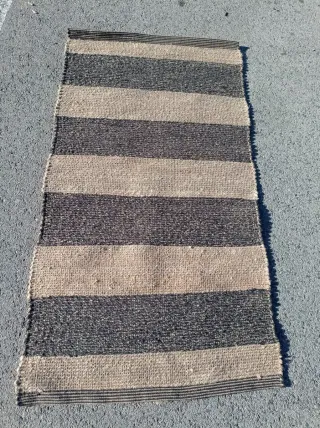 Tappeto a strisce in juta Ikea Beige Nero