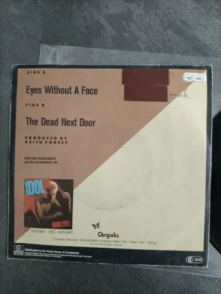 Billy Idol: lote de 2 discos vinilo single 45 rpm