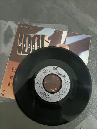 Billy Idol: lote de 2 discos vinilo single 45 rpm